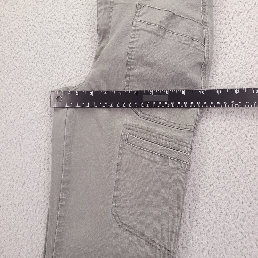 DEMOCRACY Pants Size 4 Gray Mid Rise Roll Cuff Cargo Utility "Ab" Tech - Picture 13 of 16